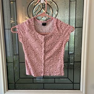 Art Class Short Sleeve Floral Top size M 7/8